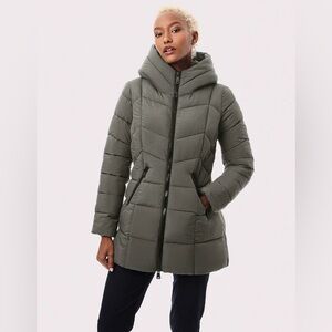 Bernardo Women's Puffer Jacket - Dark Gray Size Large NWT